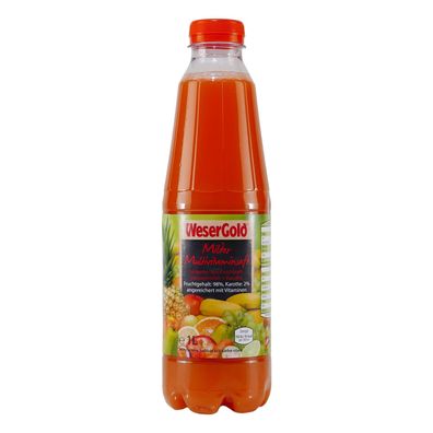 WeserGold Milder Multivitaminsaft (6 x 1,0L) EINWEG
