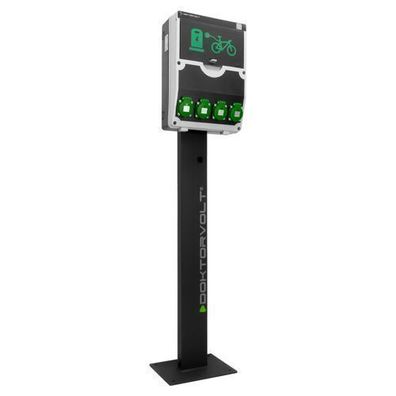 Fahrradladestation für E-bikes 12 Module 4x230V 4xRCBO Stromverteiler Ladepunk