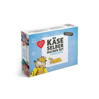 Käse selber machen Set Käseset für Kinder Geschenkidee - Kinderedition BLAU