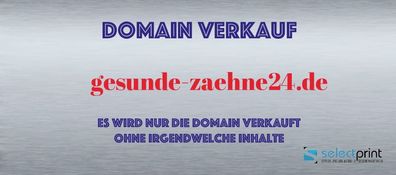 Domain: gesunde-zaehne24-de zu Verkaufen