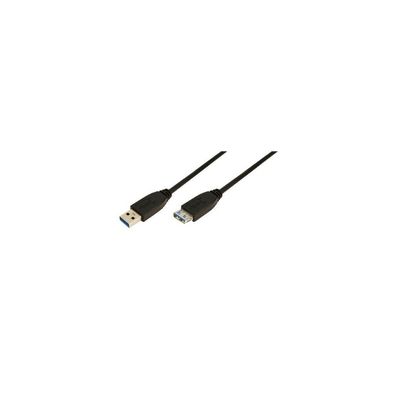 LogiLink USB 3.0 Kabel A -> A St/Bu 1.00m Verl. schwarz