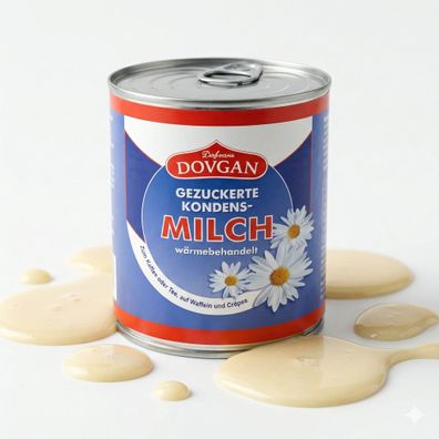 DOVGAN gezuckerte Kondensmilch, 8,5% Fett (6x370g) - 2220g