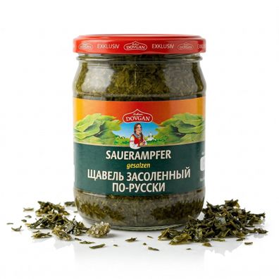 DOVGAN Sauerampfer gesalzen 280g Glas