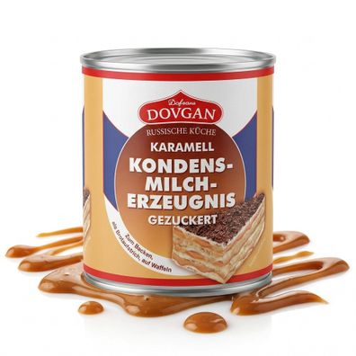 DOVGAN Gezuckertes Kondensmilcherzeugnis - Karamell (6x397g) - 2382g