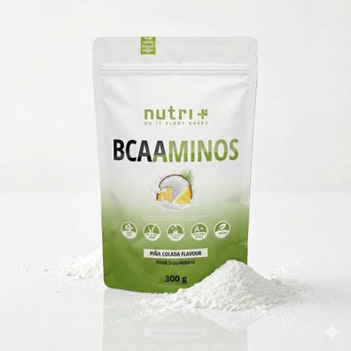 Nutri+ BCAA Aminosäuren Complex hochdosiert 300g