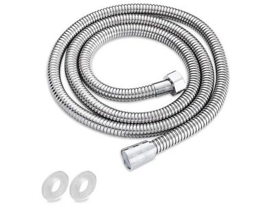 Duschschlauch 150CM Edelstahl, erdrehschutz Universal G1/2 mit Dichtungen