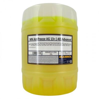 Mannol Antifreeze Kühlerfrostschutz AG13+ (-40 °C) Advanced 20 Liter