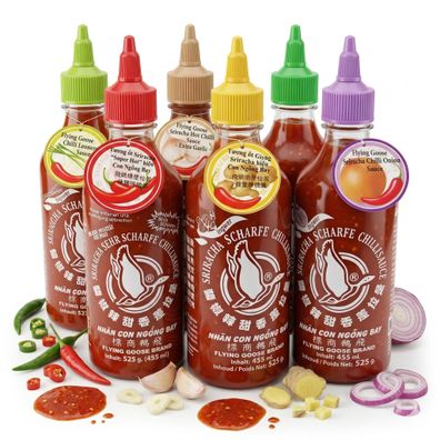 Flying Goose Sauce 455ml verschiedene Geschmäcker
