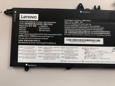 Lenovo ThinkPad T14s T490s T495s Akku 57Wh 5B10W13910 80-90