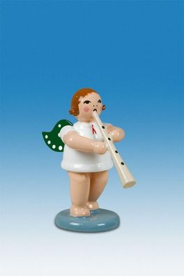Holzfigur Engel mit geraden Zink ohne Krone Höhe 6cm NEU Holzengel Bote Gottes
