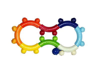 Babyspielzeug Rassel blaue ?8? Schelle BxLxH 80x18x165mm NEU Babyrassel Motorik