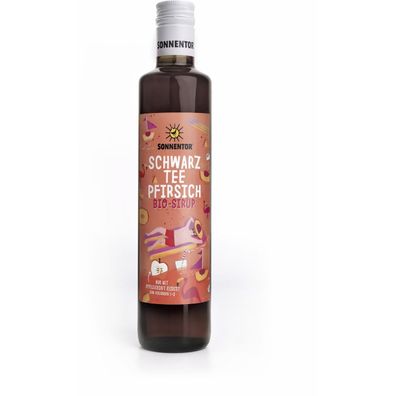 Sonnentor Bio Schwarztee-Pfirsich Eistee-Sirup - 500.0ml