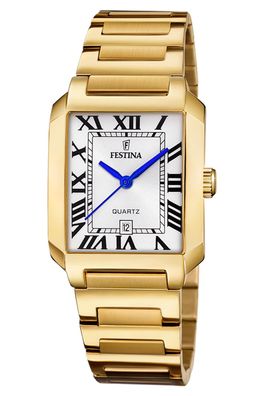 Festina Damenarmbanduhr Rechteckig Goldfarben F20680/1