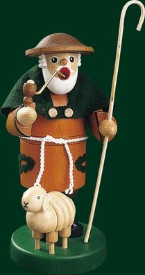 Räucherfigur Schäfer mit Schaf Höhe= 20cm NEU Räuchermann Rauchmann Räucherkerze