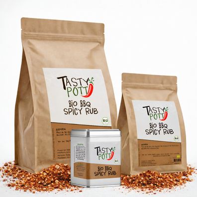Tasty Pott Bio Spicy BBQ Rub Grillgewürz - im Beutel