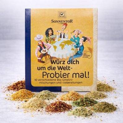 Sonnentor Probier mal! Würz dich um die Welt 10 bio Gewürze á 5g - (50g) - 50.0g