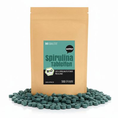 Wohltuer Bio Spirulina Tabletten - 500g