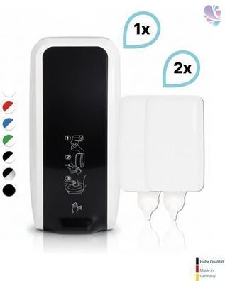 SET: Manueller Spender für Toilettensitzreinigung Blanc Cosmos versch. Farben+2x 1-Li