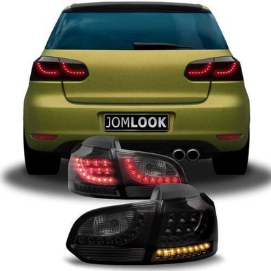 Rückleuchten für VW Golf 6 2008-2012 schwarz 4tlg