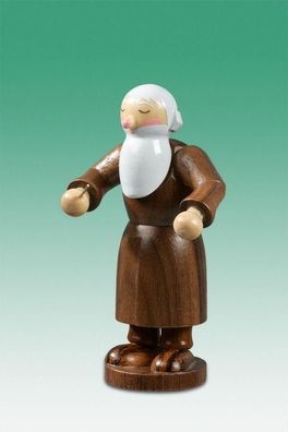 Holzfigur Petrus Dirigent mit Taktstock natur Höhe 6,5cm NEU Holzengel Instrument