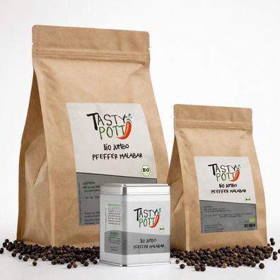 Tasty Pott Bio Jumbo Malabar Pfeffer - im Beutel