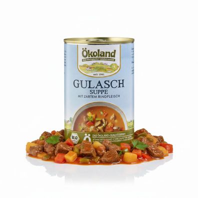 Ökoland Gulaschsuppe, (6 x 400 g) - 2400.0g