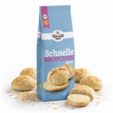 Bauckhof Schnelle Brötchen Hafer Bio Backmischung glutenfrei - 3000.0g