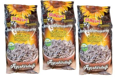 3er Pack Suntat Sonnenblumenkerne geröstet und gesalzen 3x 400g