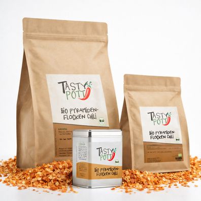 Tasty Pott Bio Pyramidenflocken Chili & Salz - im Beutel