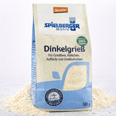 Spielberger Bio Dinkelgrieß, demeter ab 500g