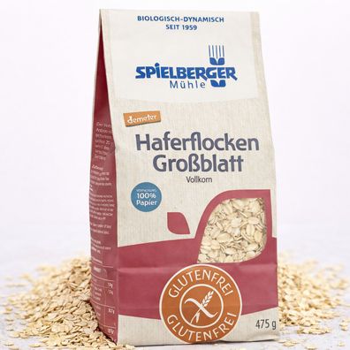 Spielberger Bio Glutenfreie Haferflocken Großblatt demeter - 475g