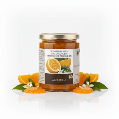 Agrisicilia Sizilianische Orangen-Marmelade 360g