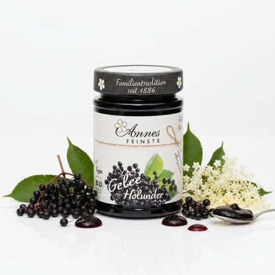 Annes Feinstes Bio Holunderbeer-Gelee extra - 225g