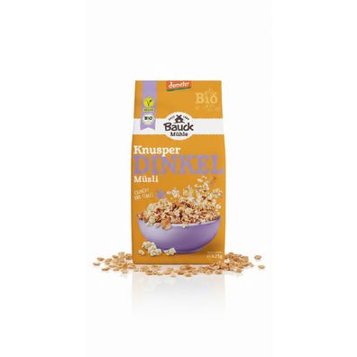 Bauckhof Bio Dinkel Müsli - Knusperzart 425g - 425.0g