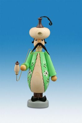 Räucherfigur Türke Grün Höhe 23cm NEU Räuchermann Rauchmann Räucherkerze Rauchen