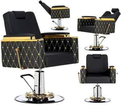 Barberstuhl Maverick, hydraulischer Drehstuhl, Barberking