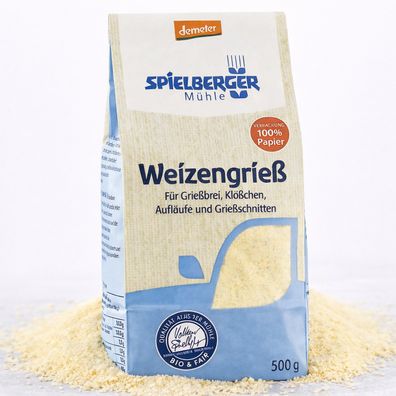 Spielberger Bio Weizengrieß, demeter ab 500g