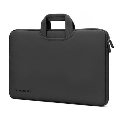 Wozinsky WNT Neopren Laptoptasche 10-17 Zoll mit Griff Schwarz Grau