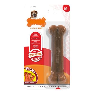 Beißring für Hunde Nylabone Dura Chew Bacon Größe M Nylon