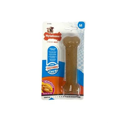 Beißring für Hunde Nylabone Größe M Huhn Thermoplastischer