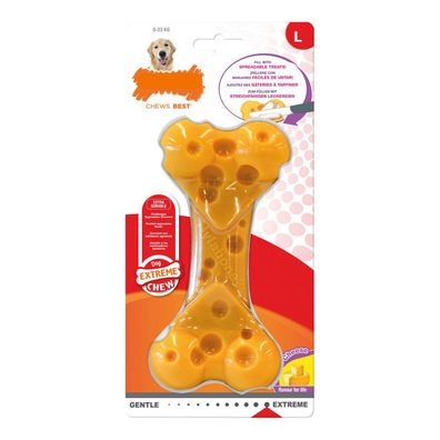 Beißring für Hunde Nylabone Dura Chew Käse Größe L Nylon