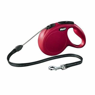 Hundeleine Flexi New Classic 8 m Rot Größe M
