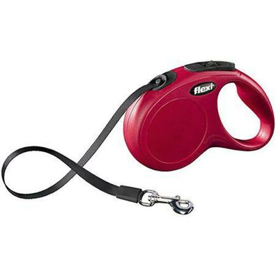 flexi New Classic L Gurt 5 m rot für Hunde bis 50 kg