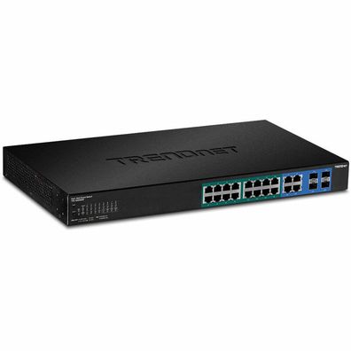 TRENDnet 20-port Gigabit Web Smart POE+ Switch w/ 2 SFP