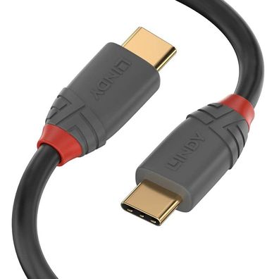 LINDY USB 3.1 Kabel Typ C/C 5A PD Anthra Line M/M 0.5m