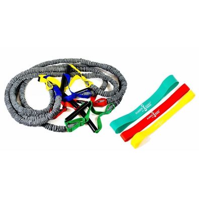 Dittmann Premium BodyTube Gymnastikband mit Plastikgriffen + BONUS Rubberband