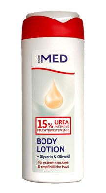 3x Ream MED Body Lotion Urea 15% Extrem Trockene empfindliche Haut, 3x 250ml
