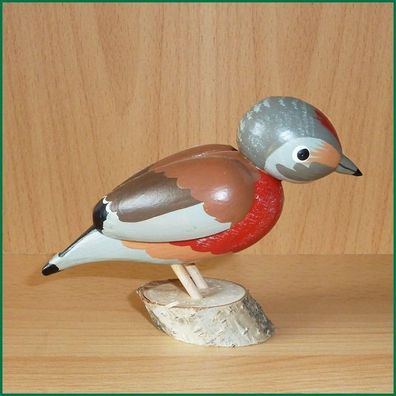 Ganzjahresdekoration Holzvogel Bluthänfling Höhe 10cm NEU Reifenspielzeug