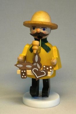 Räucherfigur Lebkuchenverkäufer mit Bauchladen Höhe= 11cm NEU Räuchermann Rauchma