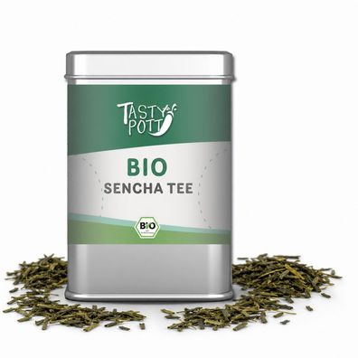Tasty Pott Bio Grüner Sencha Tee - 50g Dose